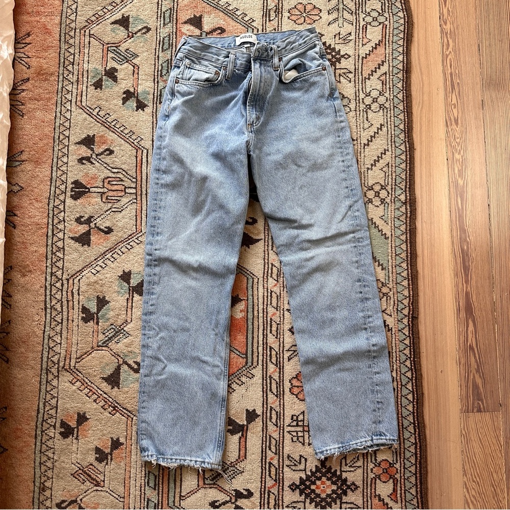 Agolde Light Blue Women's Straight Jeans